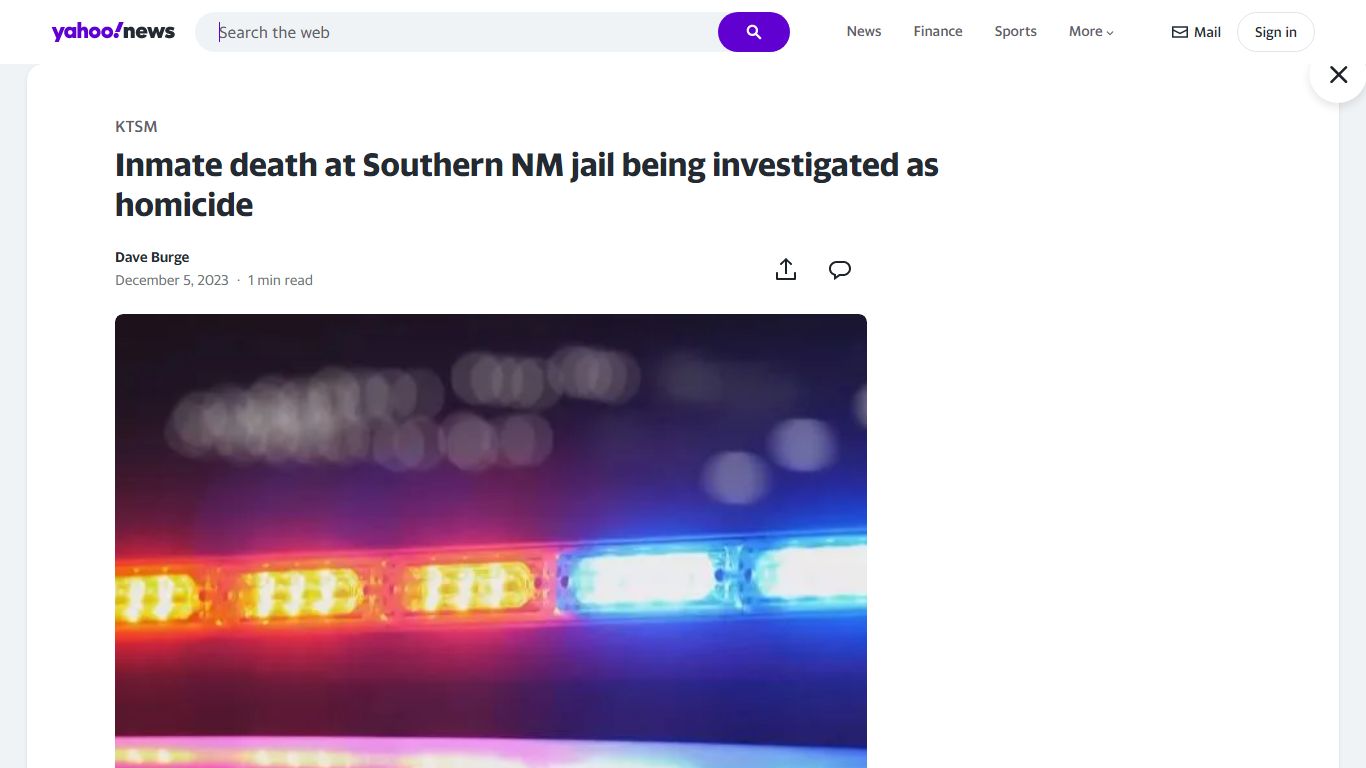 Inmate death at Southern NM jail being investigated as homicide